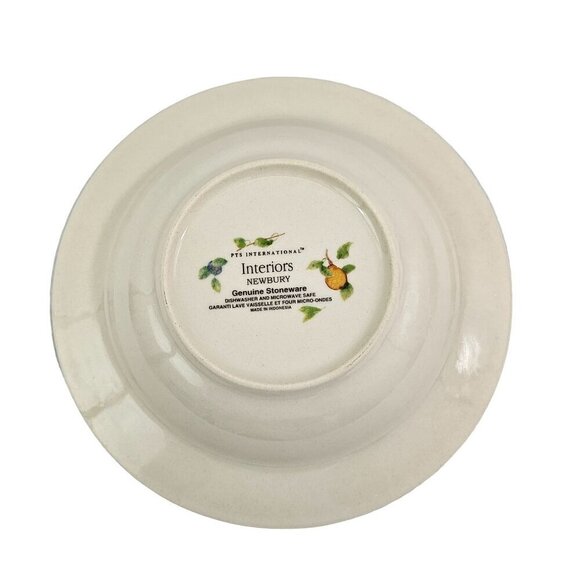 PTS International Interiors Newbury Stoneware Rimmed Soup Salad Bowls – Set of 2 - Picture 10 of 16
